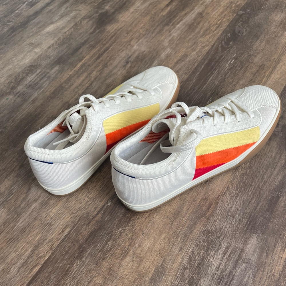 Rothy’s sneakers beige with stripes